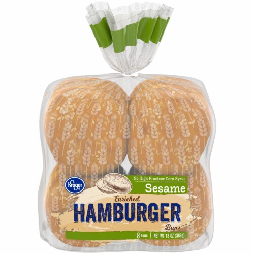 Kroger® Sesame Hamburger Buns 8 Count Perspective: front