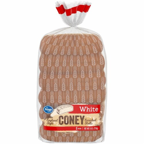 Kroger® New England Style White Coney Rolls Perspective: front