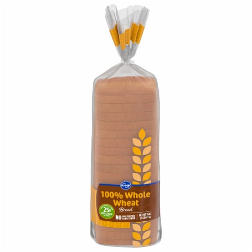 Kroger® Round Top 100% Whole Wheat Bread Perspective: front
