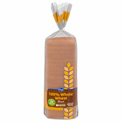 Kroger® Round Top 100% Whole Wheat Bread Perspective: front