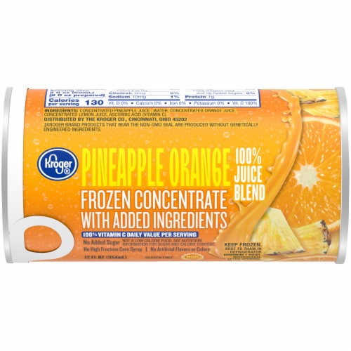 Kroger® Frozen Pineapple Orange Juice Perspective: front