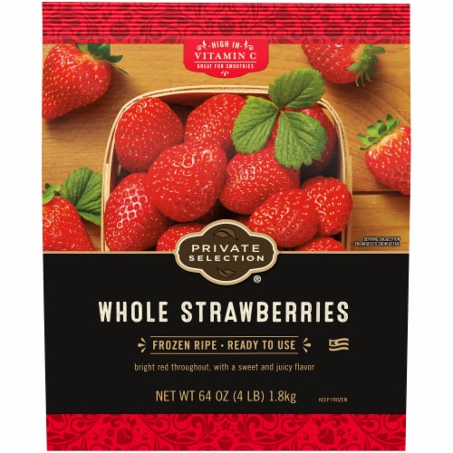 Private Selection® Whole Frozen Ripe Strawberries Perspective: front