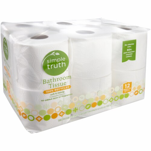 Simple Truth® Toilet Paper 100% Recycled Regular Roll Perspective: front