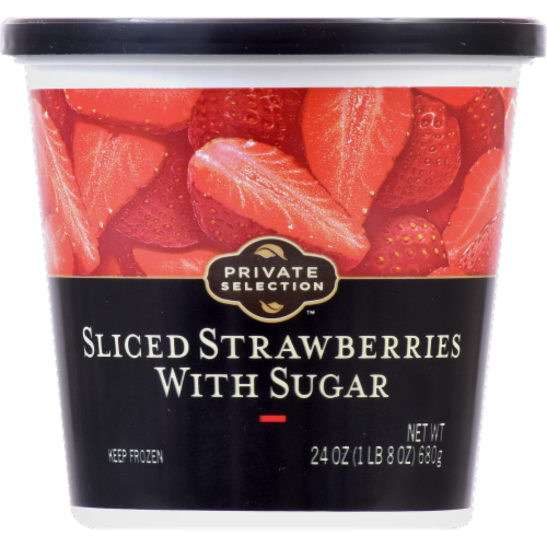 Private Selection™ Sliced Strawberries with Sugar Perspective: front