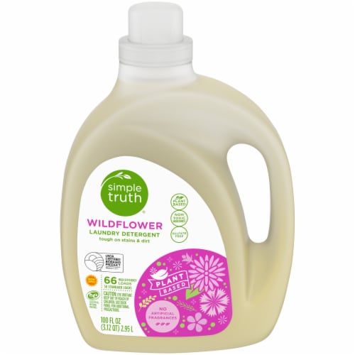 Simple Truth® Wildflower Plant-Based Liquid Laundry Detergent Perspective: front