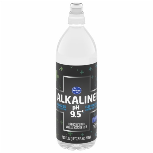 Kroger® pH 9.5+ Alkaline Bottled Water Perspective: front