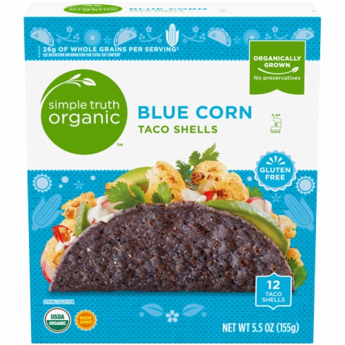 Simple Truth Organic™ Gluten Free Blue Corn Taco Shells Perspective: front