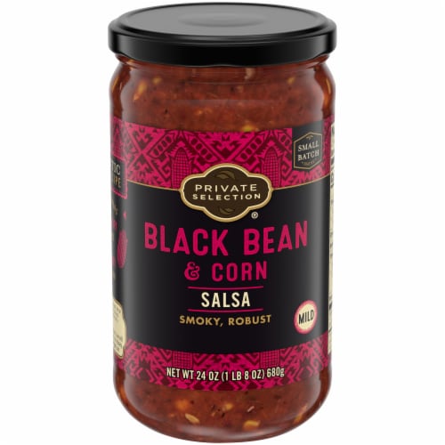 Private Selection® Mild Black Bean & Corn Salsa Perspective: front