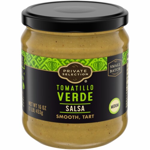 Private Selection® Medium Tomatillo Verde Salsa Perspective: front