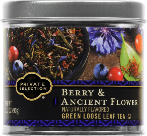 Private Selection® Berry & Ancient Flower Loose Leaf Green Tea Perspective: front