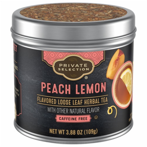 Private Selection® Peach Lemon Loose Leaf Herbal Tea Perspective: front