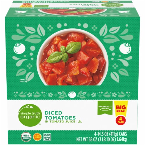 Simple Truth Organic® Diced Tomatoes BIG Deal! Perspective: front