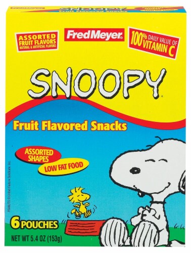 Fred Meyer® Snoopy Fruit Snacks Perspective: front