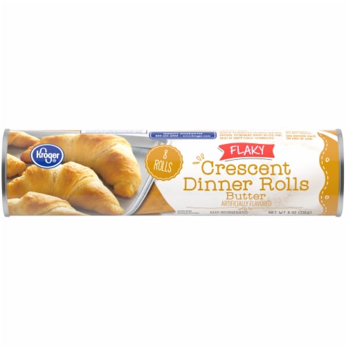 Kroger® Flaky Butter Flavor Crescent Dinner Rolls Perspective: front