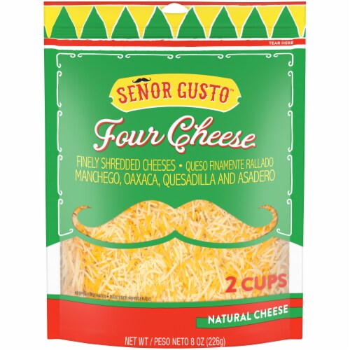 Senor Gusto™ Four Cheese Blend Shredded Cheese Perspective: front