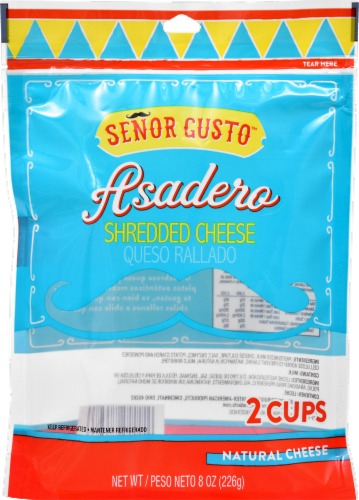 Senor Gusto Asadero Shredded Cheese Perspective: front
