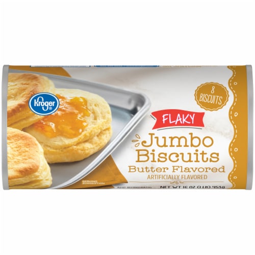 Kroger® Flaky Butter Flavored Jumbo Biscuits Perspective: front