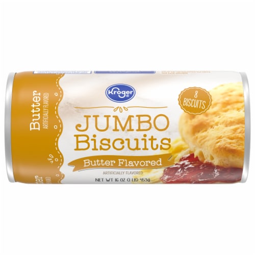 Kroger® Butter Flavored Ready-to-Bake Jumbo Biscuits Perspective: front