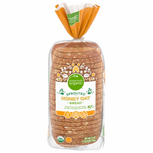 Simple Truth Organic™ Sprouted Honey Oat Bread Perspective: front