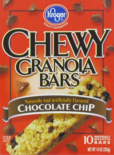 Kroger® Chocolate Chip Chewy Granola Bars Perspective: front