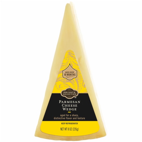 Private Selection™ Aged 10 Months Parmesan Cheese Wedge Perspective: front