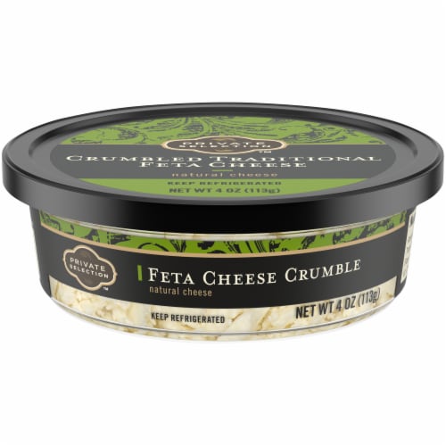 Private Selection® Crumbled Feta Cheese Perspective: front