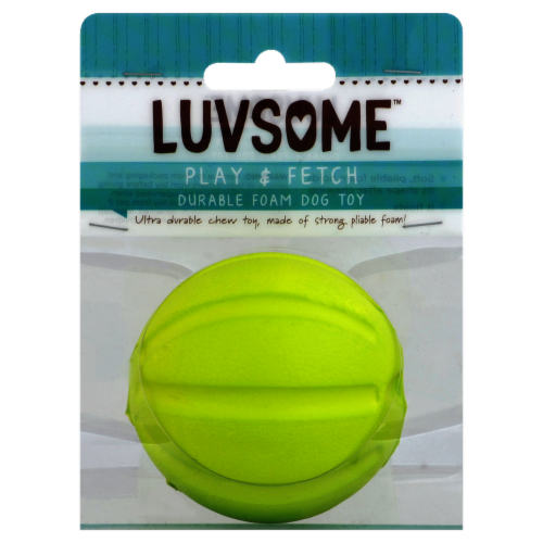 Luvsome™ Durable Foam Ball Dog Toy Perspective: front