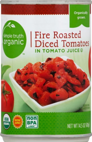 Simple Truth Organic® Fire Roasted Diced Tomatoes Perspective: front