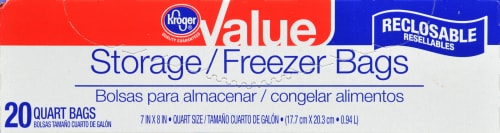 Kroger® Value Storage/Freezer Bags Perspective: front