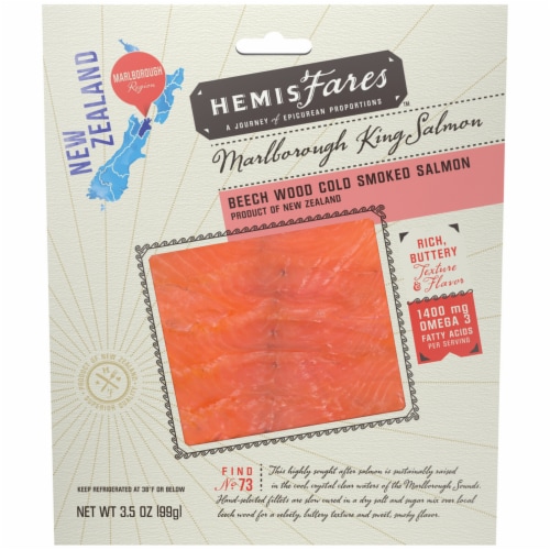 HemisFares™ Beech Wood Cold Smoked Salmon Perspective: front