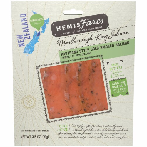 HemisFares™ Pastrami Style Cold Smoked Salmon Perspective: front