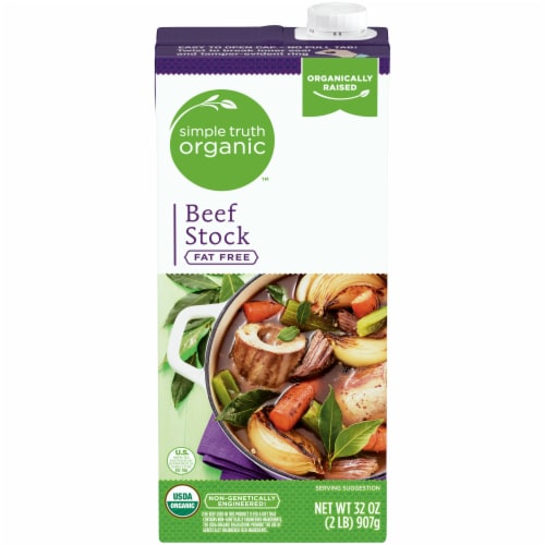 Simple Truth Organic™ Fat Free Beef Stock Perspective: front