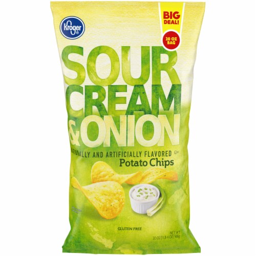 Kroger® Sour Cream & Onion Potato Chips, 20 oz Kroger