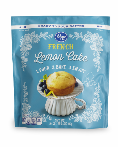 Kroger® Ready To Bake French Lemon Cake Perspective: front