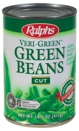 Ralphs Veri-Green Cut Green Beans Perspective: front
