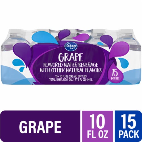 Kroger® Grape Flavored Bottled Water, 15 bottles / 10 fl oz - Kroger