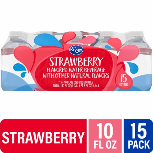 Kroger® Strawberry Flavored Mini Bottled Water Perspective: front