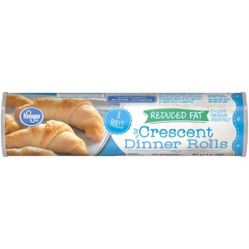 Kroger® Reduced Fat Crescent Dinner Rolls Perspective: front