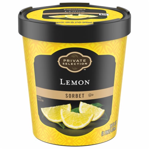 Private Selection® Lemon Sorbet Pint Perspective: front
