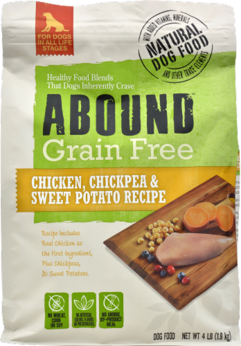 Abound® Chicken Chickpea & Sweet Potato Grain Free Dry Dog Food, 4 lb ...