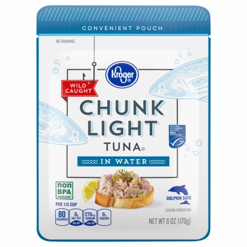 Kroger® Wild Caught Chunk Light Tuna in Water Perspective: front