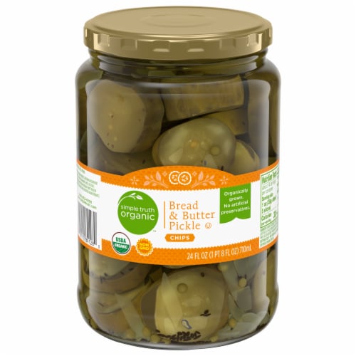 Simple Truth Organic™ Bread & Butter Pickles Chips Perspective: front