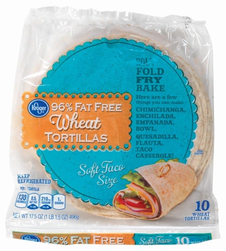 Kroger® 96% Fat Free Wheat Tortilla Perspective: front