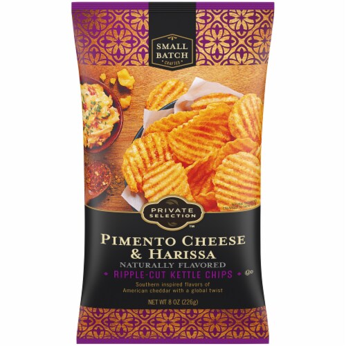 Private Selection™ Pimento Cheese & Harissa RippleCut Kettle Chips, 8