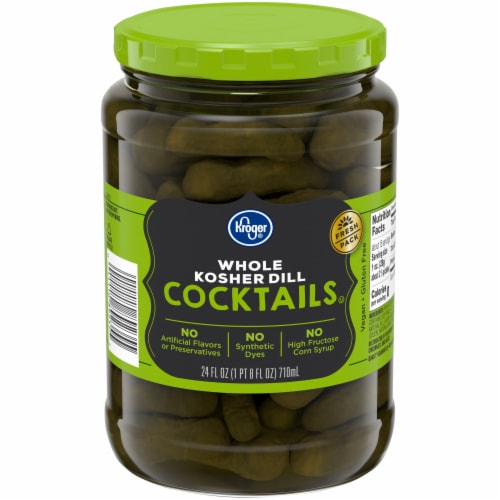 Kroger® Whole Kosher Dill Cocktail Pickles Perspective: front