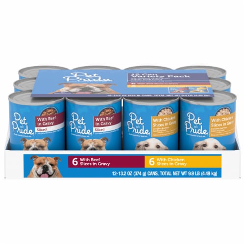 Pet Pride Adult Wet Dog Food Variety Pack 12 ct 13.2 oz Kroger