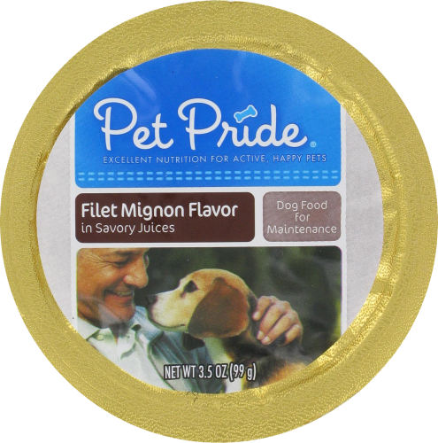 Pet Pride® Filet Mignon Flavor Wet Dog Food Perspective: front