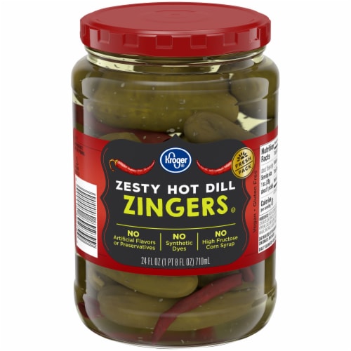 Kroger® Zesty Hot Dill Zingers Perspective: front