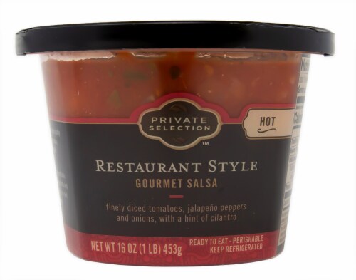 Private Selection™ Hot Restaurant Style Gourmet Salsa Perspective: front