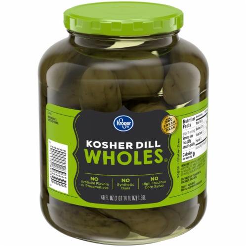 Kroger® Kosher Whole Dill Pickles Perspective: front